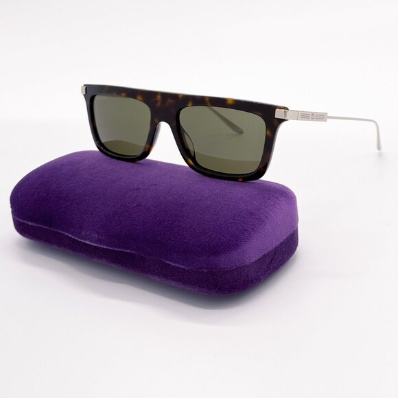 NEW AUTHENTIC GUCCI GG1437S 002 SQUARE MEN SUNGLASSES GUCCI - Picture 2 of 11